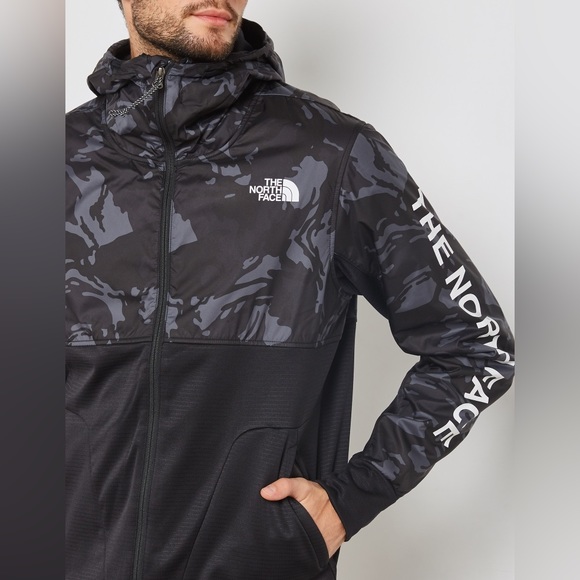THE NORTH FACE SZ SM Train Logo Overlay Jacket CAMO - Picture 4 of 9